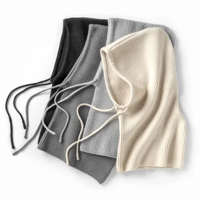 Gorro de punto añadido grueso a prueba de frío para hombre y mujer, cómodo y cálido, personalizado, al por mayor, con bufanda